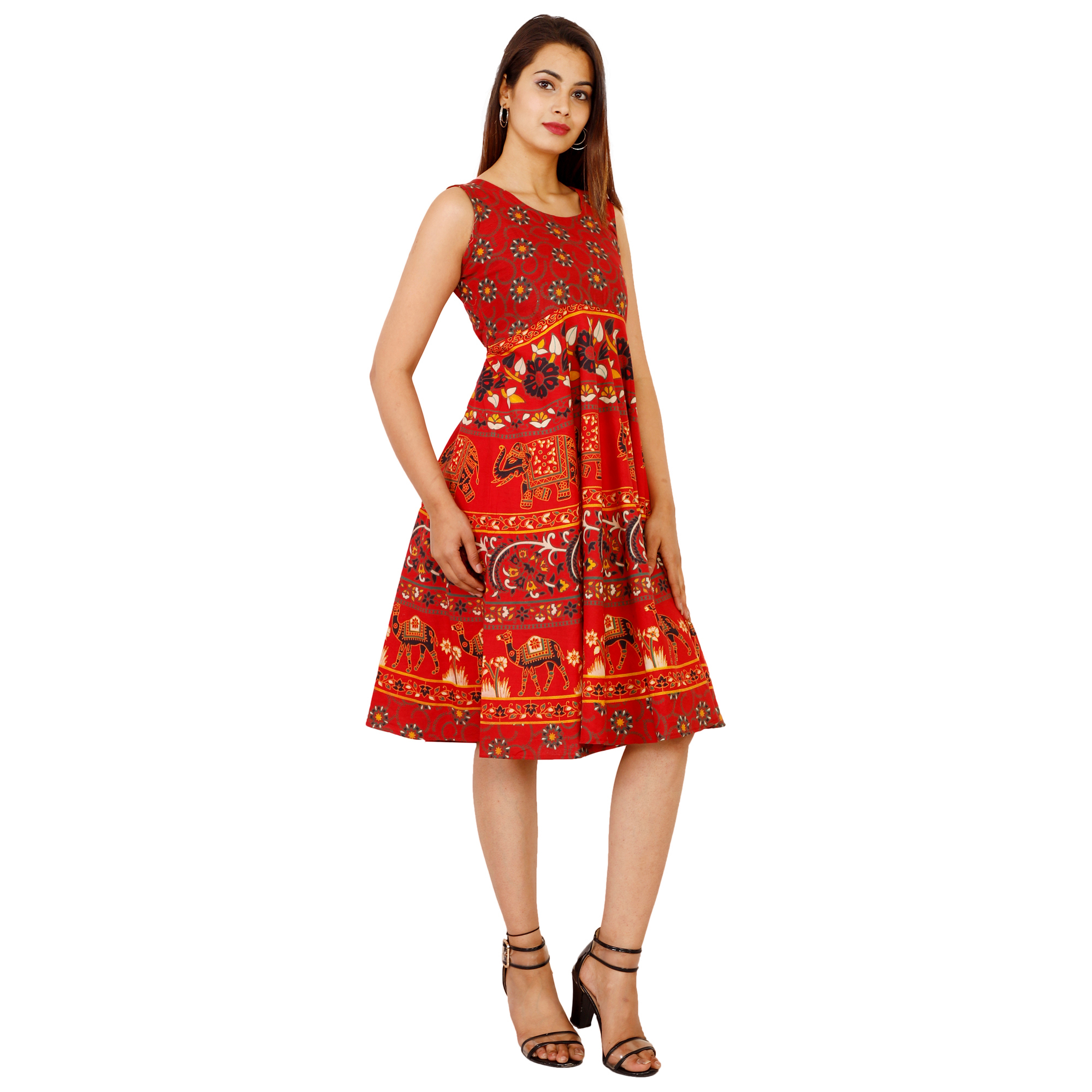 Jaipuri Print Dress