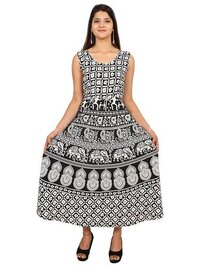 Ladies Jaipuri Print Dresses