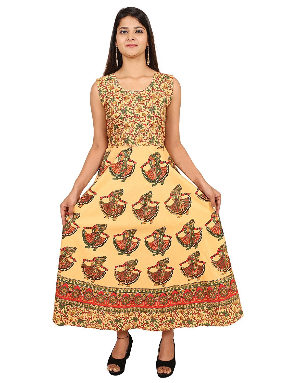 Woman Jaipuri print Dress