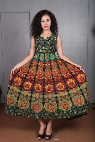 Woman Jaipuri print Dresses