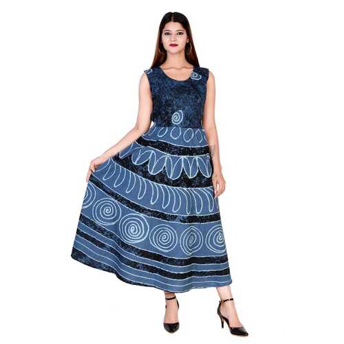 Woman Cotton Jaipuri Print Dress