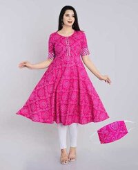 Pink Ladies cotton Dress