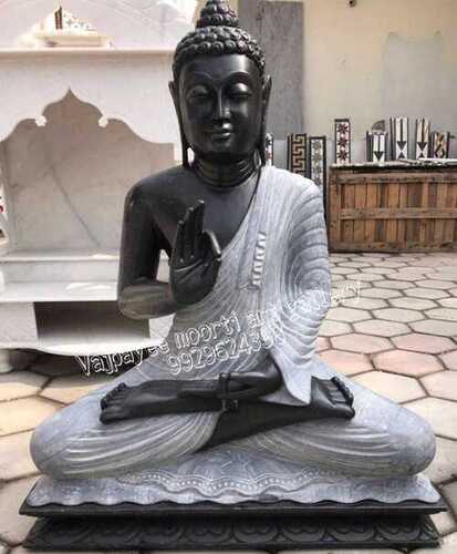White Buddha Marble Moorti