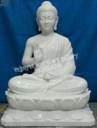 White marble Buddha Moorti
