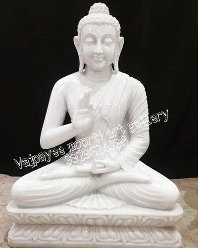 White marble Buddha Statue