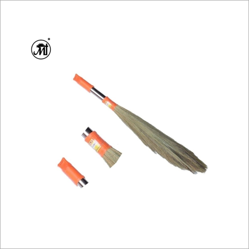 Natural Grass Brooms With Steel Handle