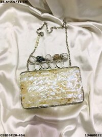 Handcrafted Designer Brass Mother of Pearl Clutches
