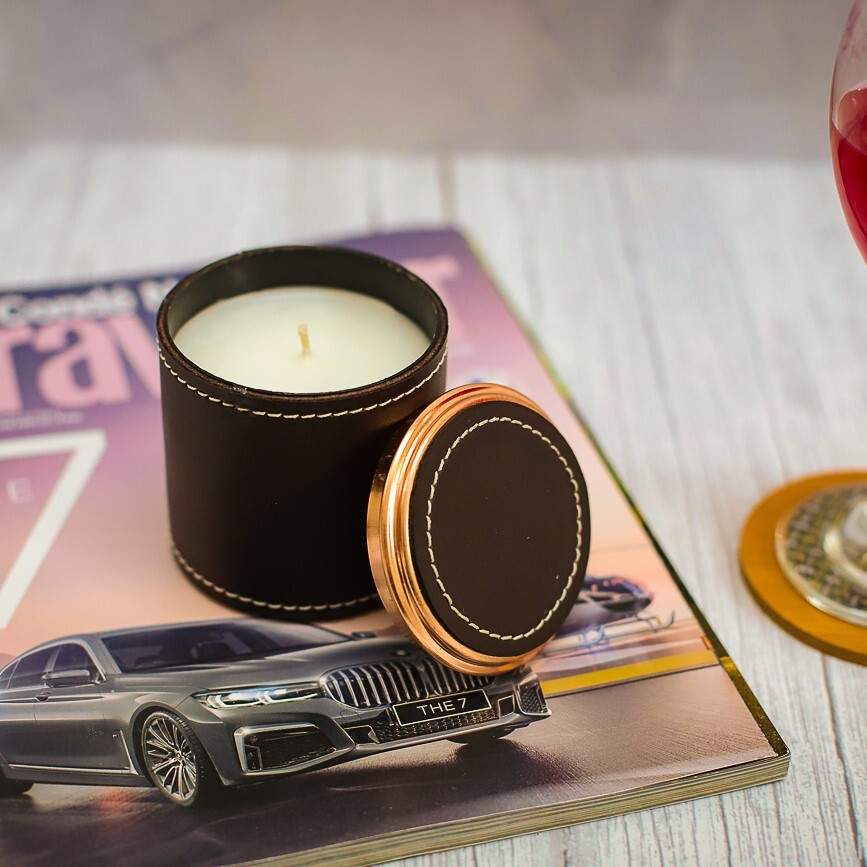 Leather Jar Candle