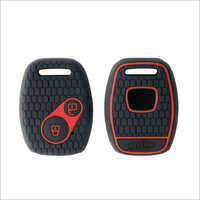 Key Cover - Silicone Material, Plain Style | Black Color With Mascot Theme