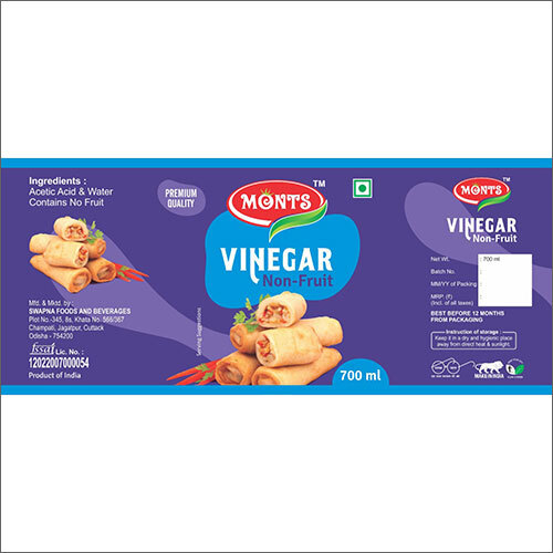 700ml Premium Quality Non Fruit Vinegar