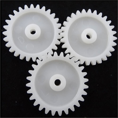 White Plastic Gear For Toys