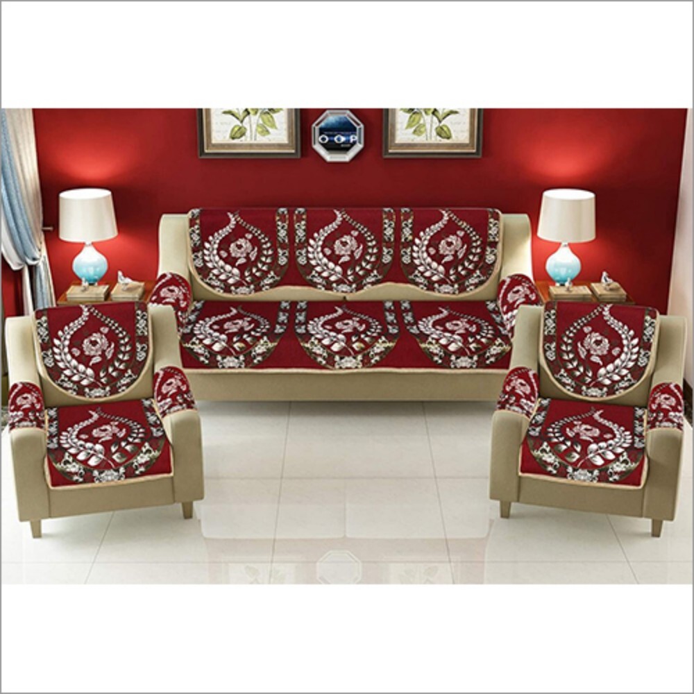Velvet Sofa Cover - Material: 100% Polyester