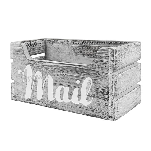 Mango Wood Mail Organizer