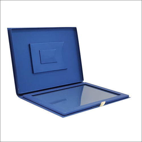 Matte Lamination Blue Folder Box