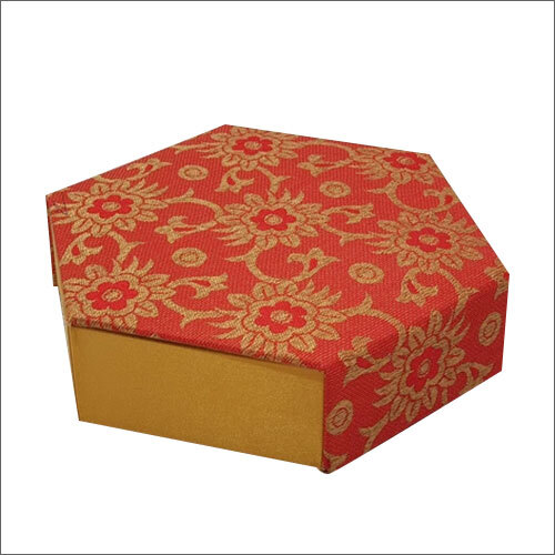 Printed Hexagonal Shaped Box - Paper Material, Customized Size, Available in Different Colors - Special Effects Printing for Unique Presentation
