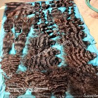 Bulk Hair Virgin Unprocessed Cuticle Aligned Indian Temple Human Hair Bundles