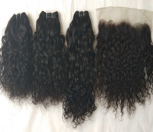 Indian single Donor Curly best human hair extensions
