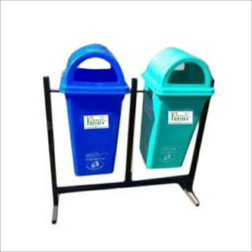 100 Ltr Twin Dustbin With MS Stand