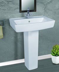 Polo wash basin pedestal set