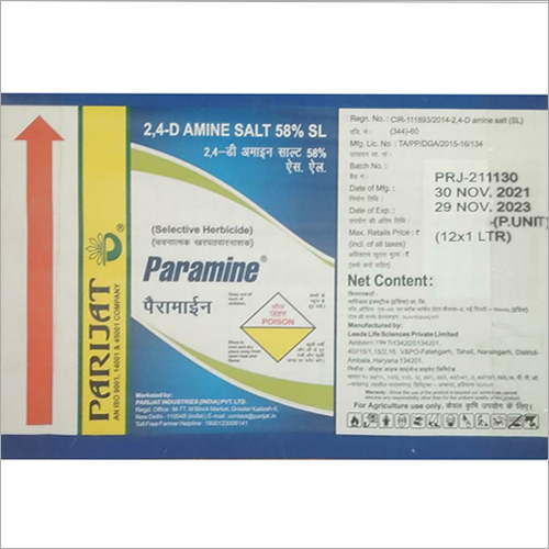 2 4-D Amine Salt 58% SL Herbicide