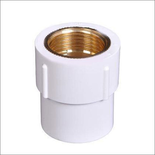 White Upvc Brass Female Thread Adapter