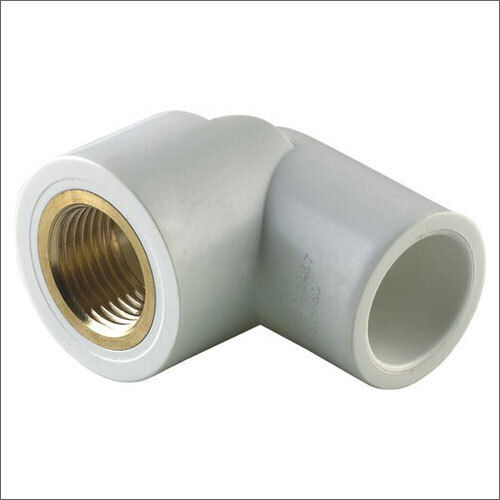 White Upvc Brass Elbow