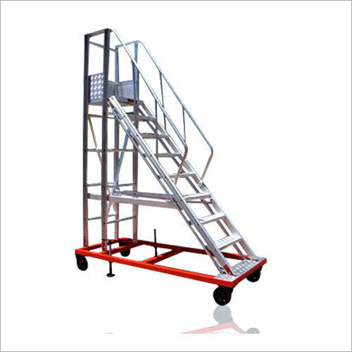 Adjustable Aluminum Trolley Ladder