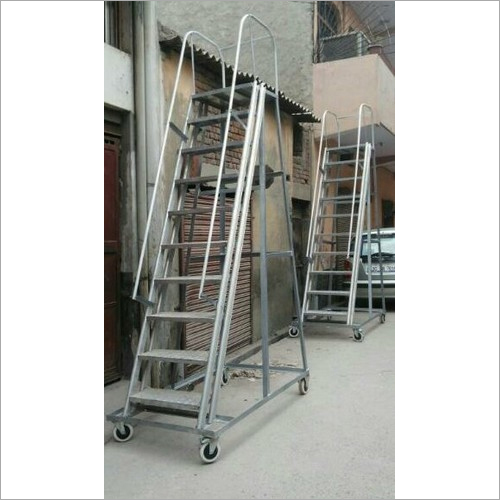 Industrial Aluminium Trolley Ladder