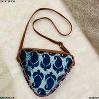 Stylish Ikkat Trigal Sling Bag
