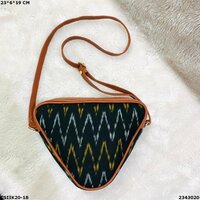 Stylish Ikkat Trigal Sling Bag