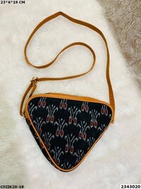 Stylish Ikkat Trigal Sling Bag