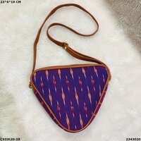 Stylish Ikkat Trigal Sling Bag