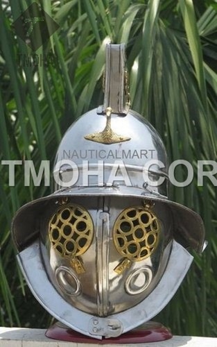 Medieval Armor Knight Crusader Ancient Gladiator Helmet