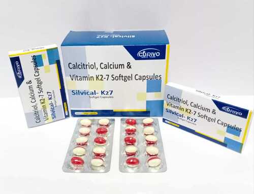 Calcitriol Calcium Carbonate Vitamin K27 and Gelatin Capsule