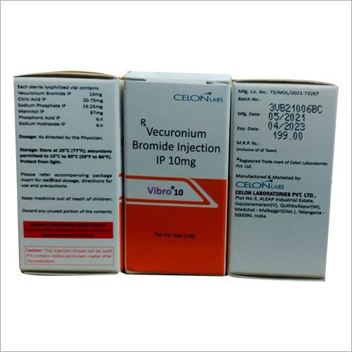 Vecuronium Bromide Injection IP 10 Mg