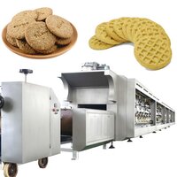 Qh280 Biscuit Production Line - Stainless Steel, 29600 Mm Length, White And Silver | Automated, 100 Kg/h Capacity, Gas And Electric Baking, Multi-function Biscuit Types, 5-year Warranty