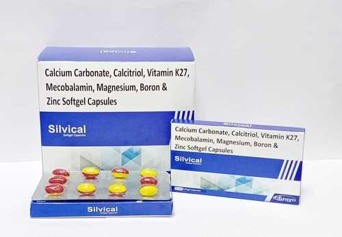 Calcium Carbonate Calcitriol Vitamin K27 Mecobalamin Magnesium Boron  Softgel Capsule