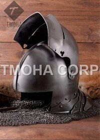 Medieval Armor Helmet Helmet Knight Helmet Crusader Helmet Ancient Helmet Sallet Helmet AH0095