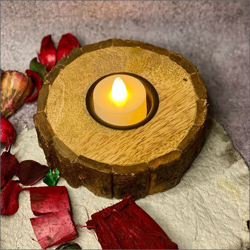 Painting Bark Candle Holder