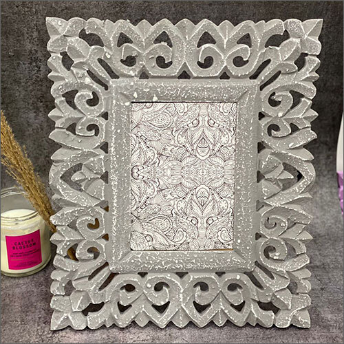 6x4 Carving Grey Texture Photo Frame By KI & KA DECORS