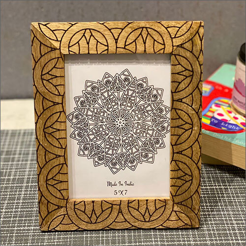 7x5 Mangowood Engraving Photo Frame