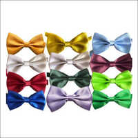 Mens Bow Tie - Polyester, Different Available Colors | Eye-catching Plain Design For Formal Tuxedo Attire At Weddings And Elegant Events