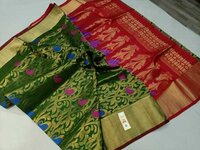 handloom silk kanjivaram brocast saree