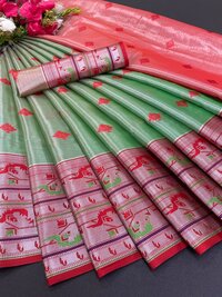 Tissue Silk With Chit Pallu
