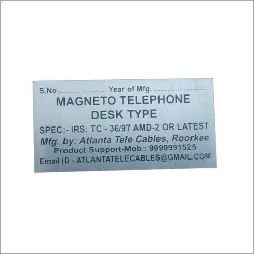 Aluminium Name Plate