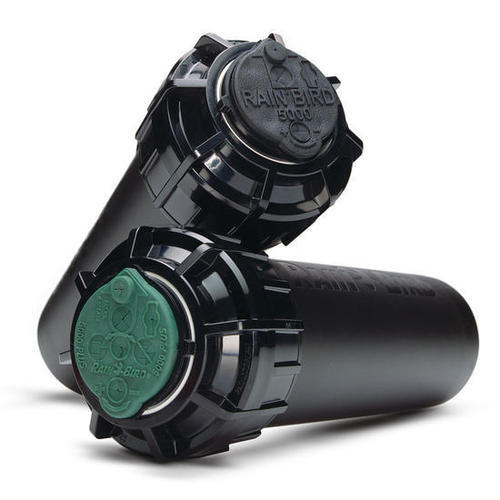 Rain Bird 5000 Series - Plastic, Black, 25-50 ft Spray Radius | Triple-Blade Seal, Rain Curtain Nozzle, Leak and Wind Resistant, 5-Year Warranty