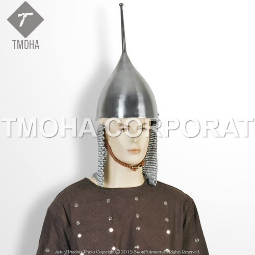 Iron Medieval Armor Knight Crusader Ancient Tsar Helmet
