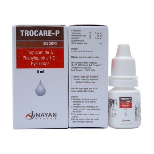 Liquid Tropicamide And Phenylephrine Hcl Mydriatics Drop