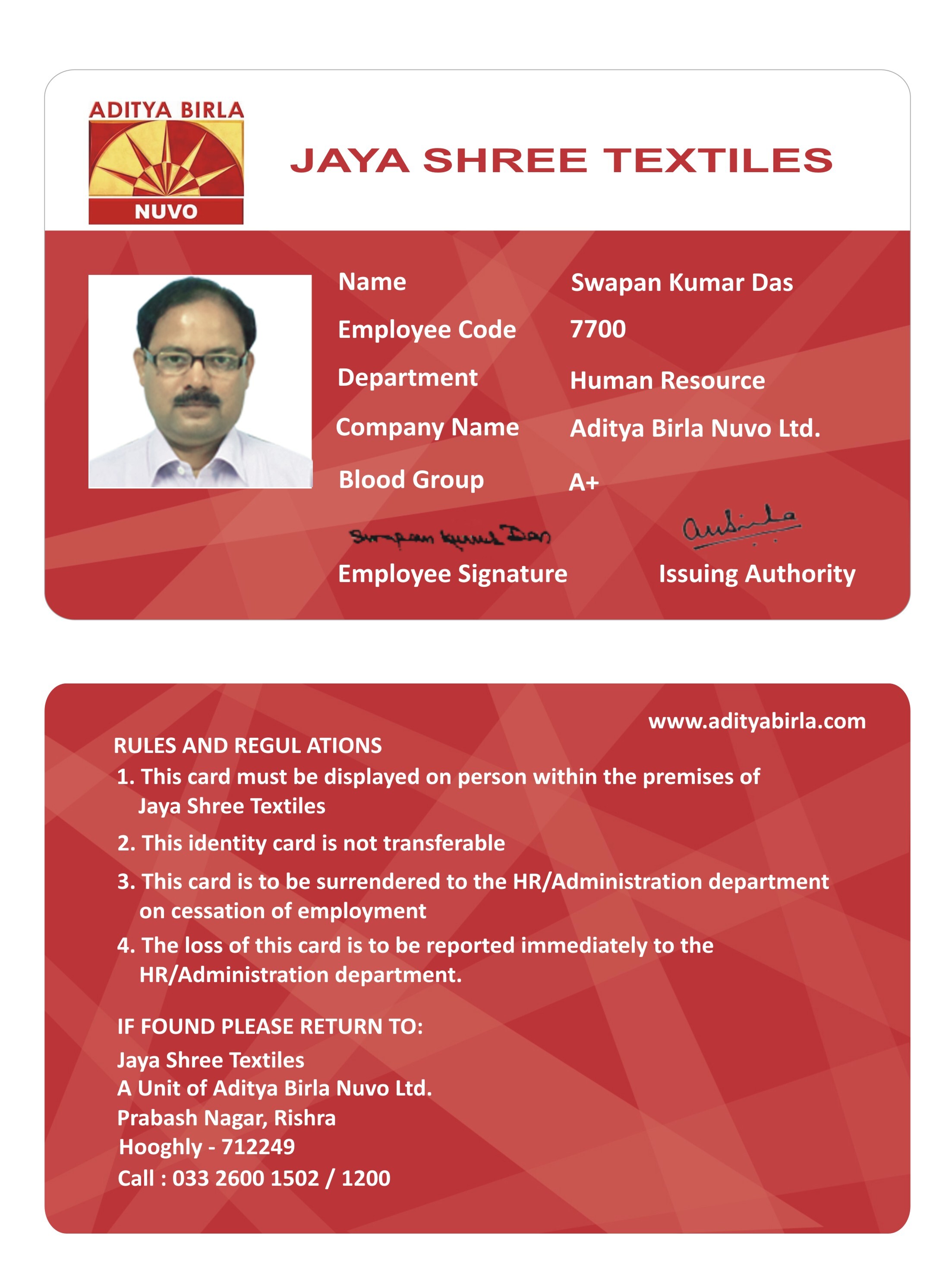 Office Photo ID Cards