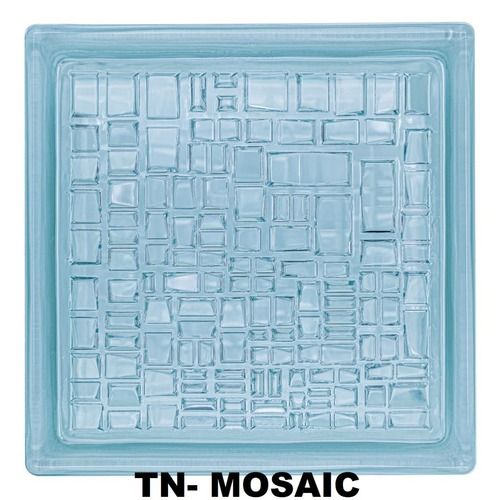 Clear Mosaic Glass Block